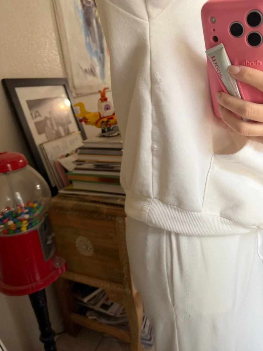 Alo Yoga Accolade Hoodie & Straight Leg Sweatpants Set - Ivory - Picture 3 of 9